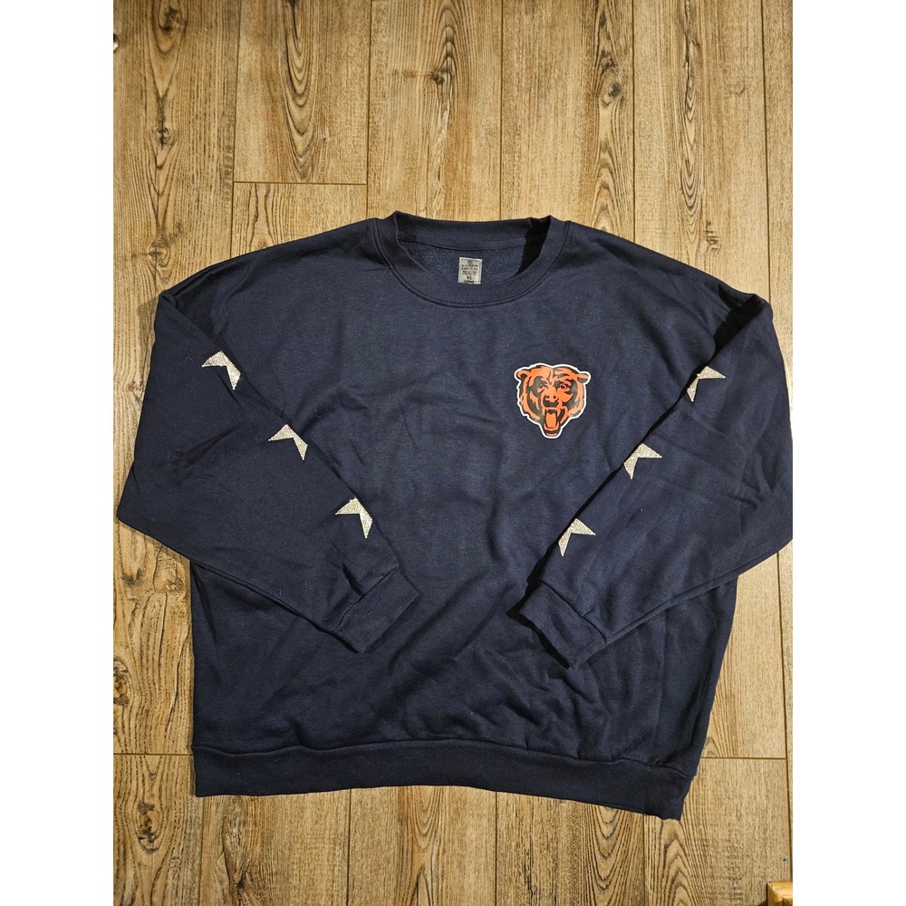 Chicago Bears Gameday Couture Sweatshirt Women's Size XL Rhinestone Stars